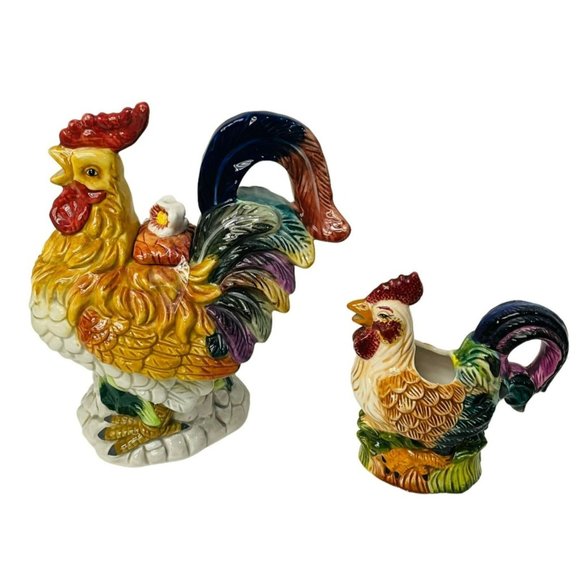 Heartfelt Kitchen Creations young's Roaster Tea Pot Creamer 9 3/4" x 9" x 4" - Picture 1 of 12